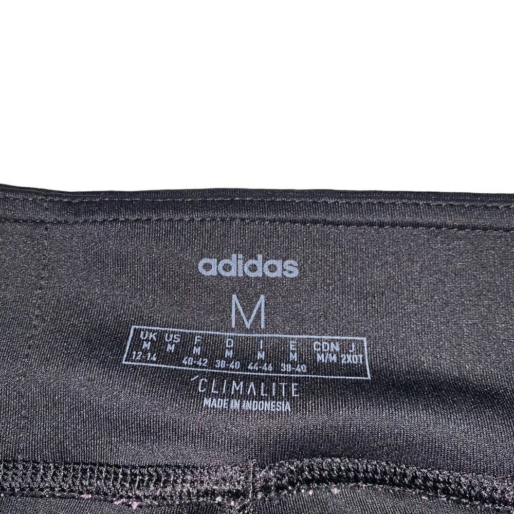 Adidas Climalite Women's M Medium Capri Leggings Workout Gym Mesh Compression - Picture 4 of 8